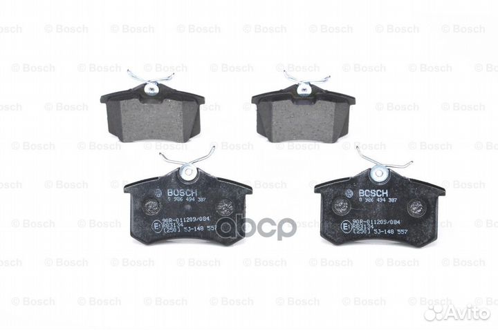 Дисковые колодки задние 0 986 494 387 Bosch