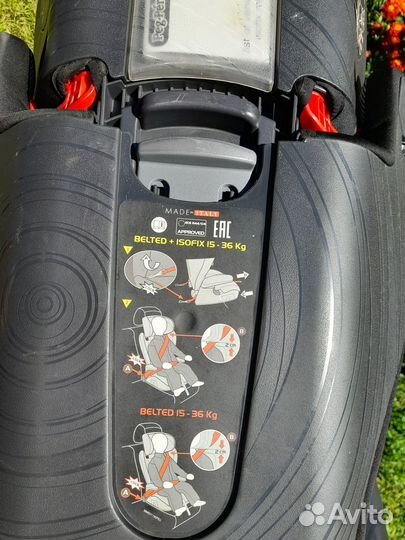 Детское автокресло 15 до 36 кг peg perego