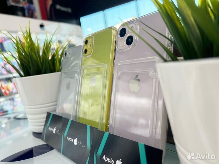 Чехол для телефона iPhone с карманом для карт