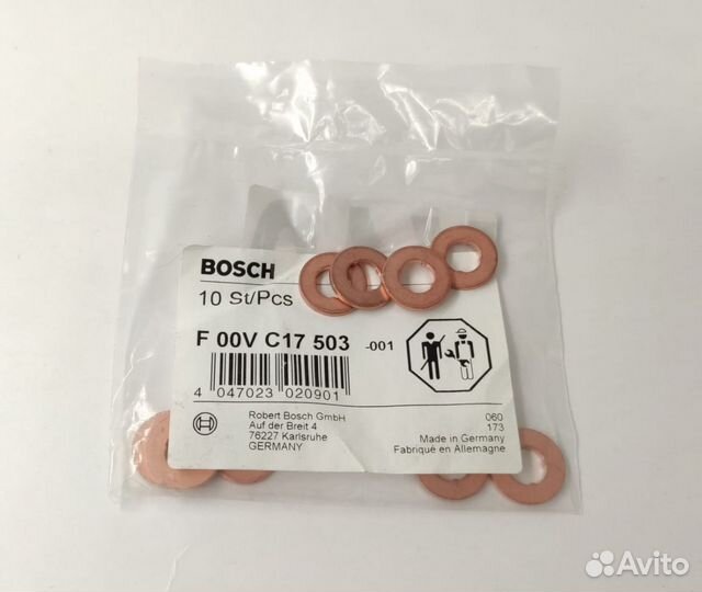 Шайба теплоизоляционная Bosch F00VC17503 (оригинал