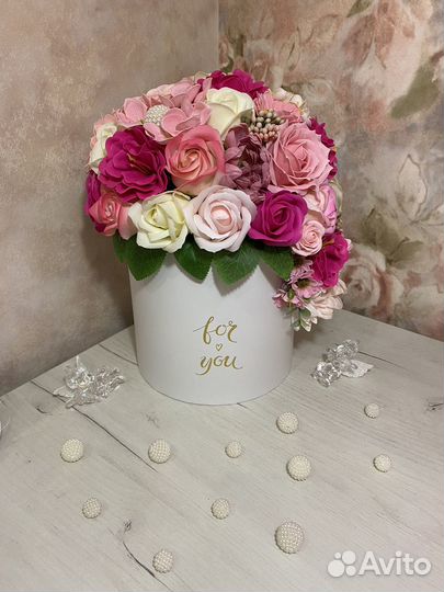 Букет из мыльных роз, букет из мыльных цветов