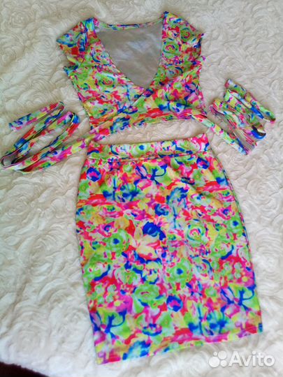 Костюм юбка и топ