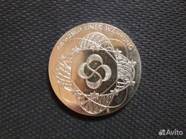 Памятная медаль Германия фрг 100 марок 2001 год