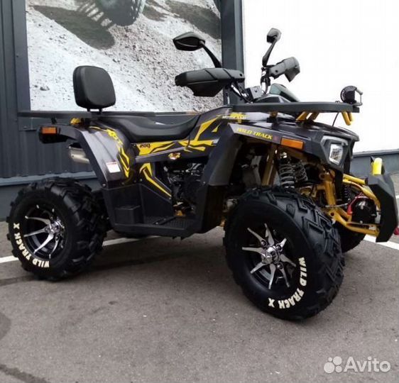 Квадроцикл Motoland Wild Track X 200 PRO черный