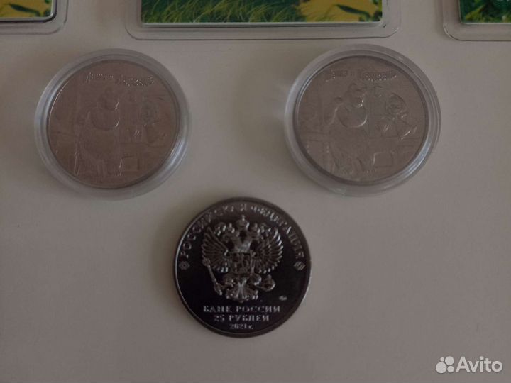 Монеты Маша и медведь