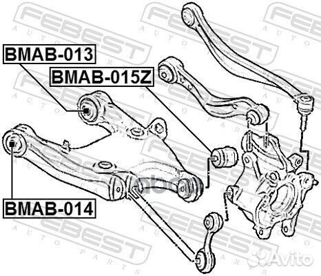 Сайлентблок заднего нижнего рычага bmab015Z Febest