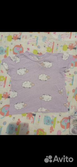 Футболки пакетом на девочку 83-86