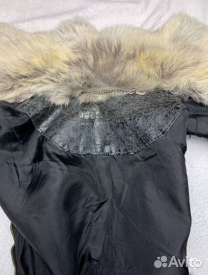 Гранжевый жилет из натурального меха