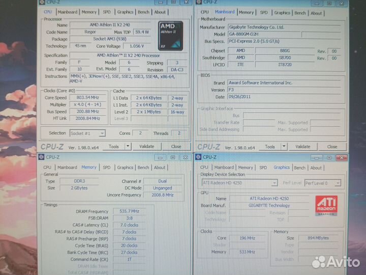 Комплект Amd am3+