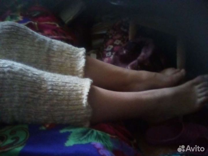 Наколенники из натуральной овечьей шерсти