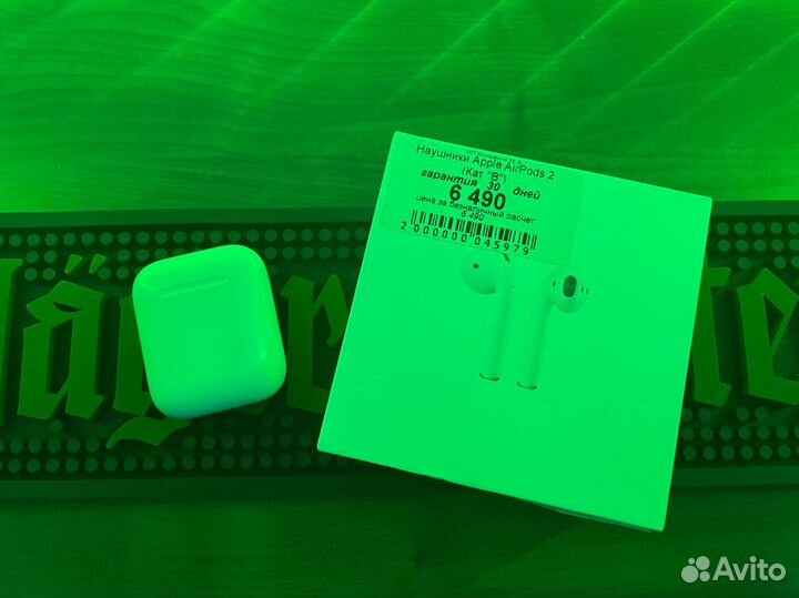 Оигинальные наушники AirPods 2