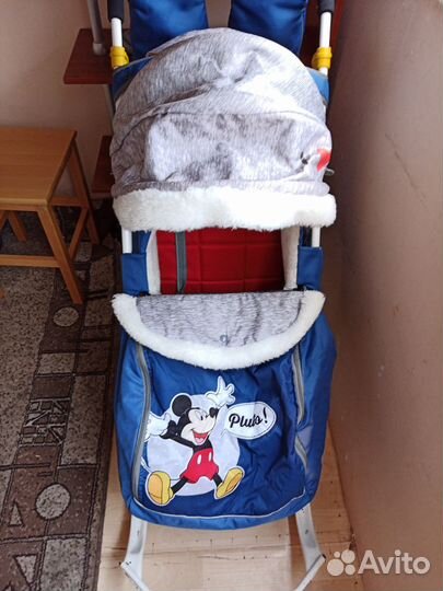 Детские санки коляска бу