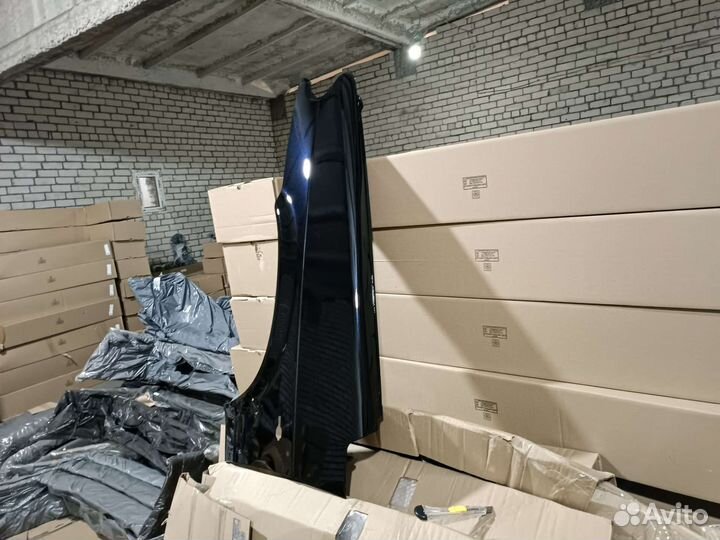 Крыло ваз 2114 - 2115 левое сине черный (космос)