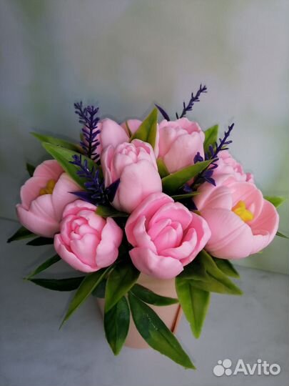 Букет цветов из мыла