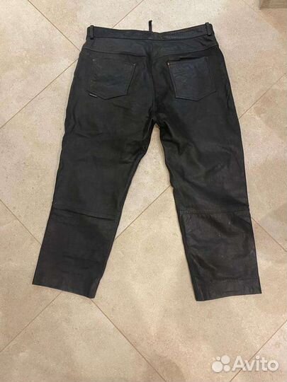 Мотоштаны кожанные