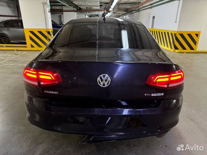 Volkswagen Passat 1.4 AMT, 2017, битый, 136 229 км