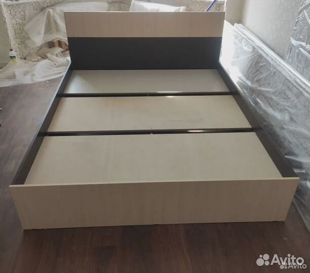 Кровать Юнона Венге Дуб молочный 140х200