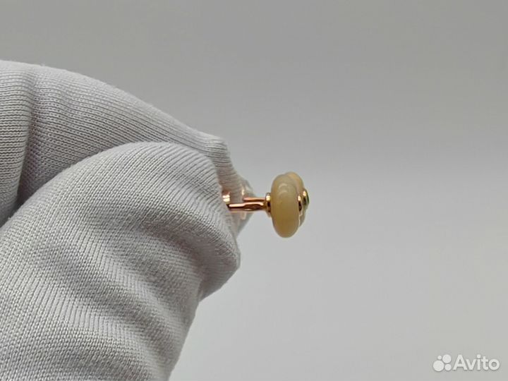 Пара серёг 585 пробы с бриллиантами. Рассрочка