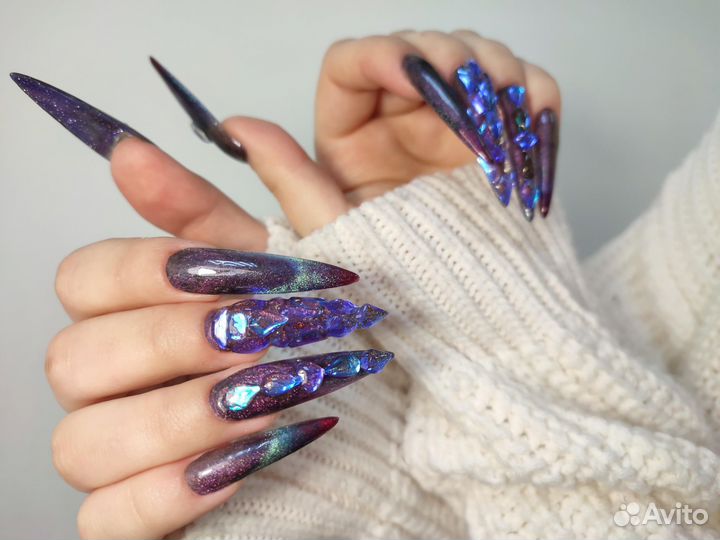 Креативный маникюр / наращивание