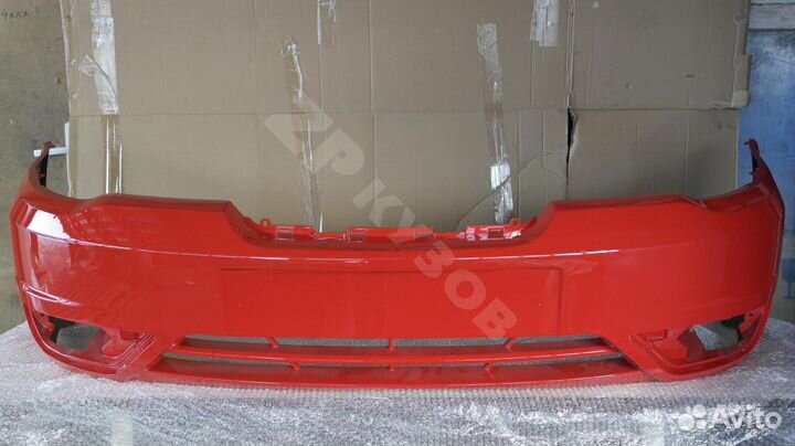 Бампер Daewoo Nexia N150 передний GGE красный