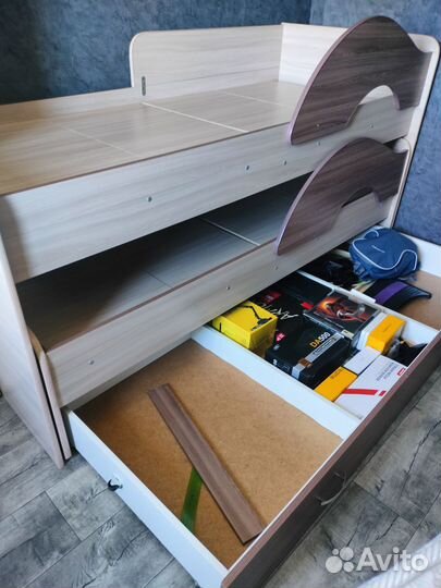Двухъярусная кровать выдвижная бу