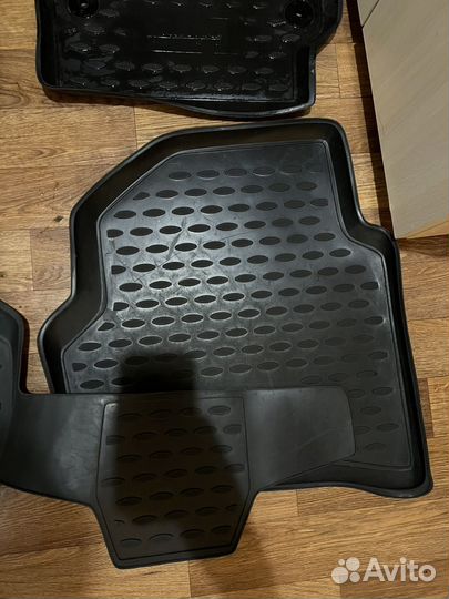 Коврики резиновые зимние wv polo поло седан