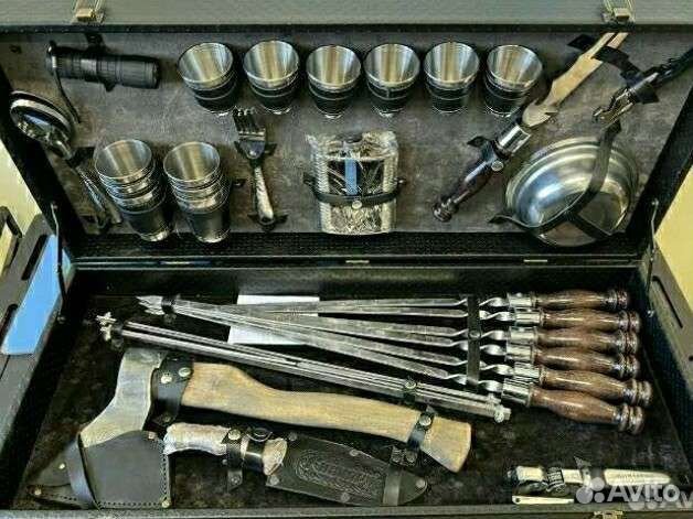 Шампура подарочные в кейсе