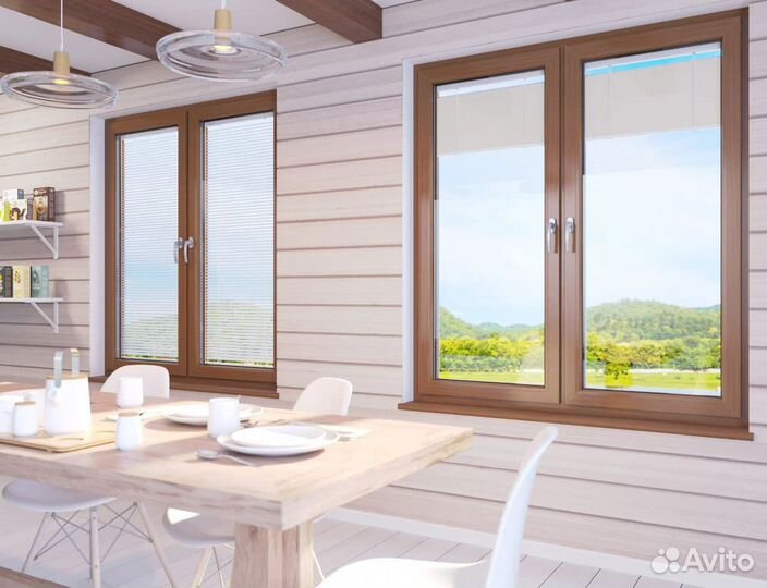 Цветные пластиковые окна