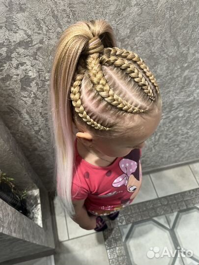 Детские прически, плетение кос