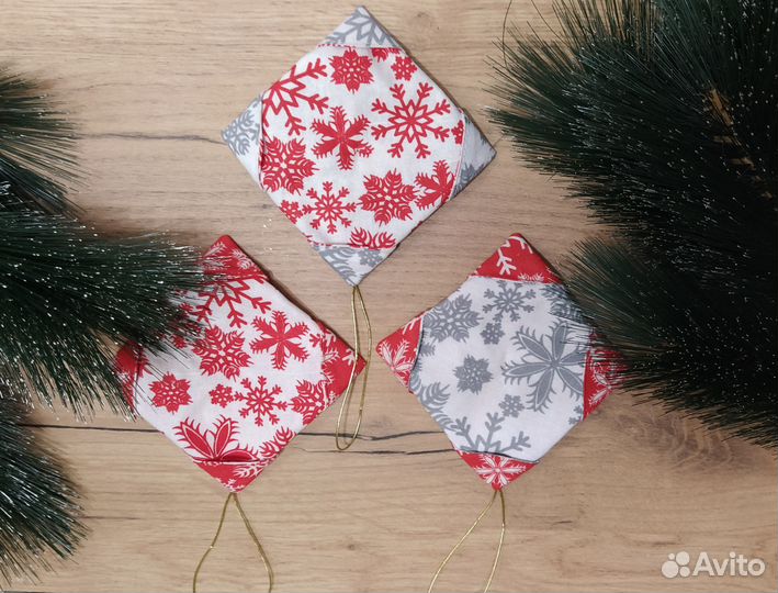 Елочные украшения ручной работы