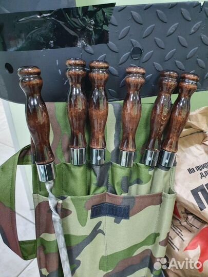 Набор шампуров для пикника. Новый