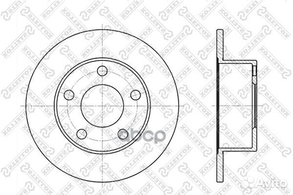 6020-4744-SX диск тормозной задний Audi 100/A6