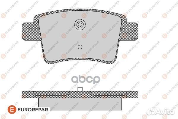 Колодки тормозные дисковые 1617271880 eurorepar