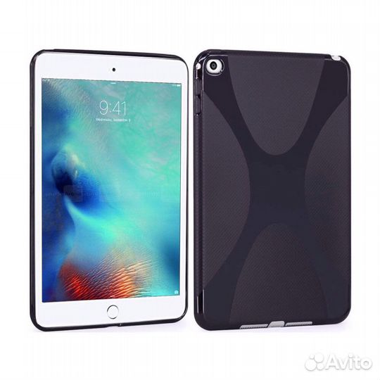 Чехол для Айпад Мини 4 рельефный “X”