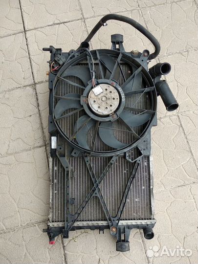 Радиаторы и вентилятор Опель астра