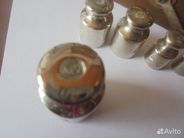 Винтаж Набор гирь+пинцет оригин короб миз СССР