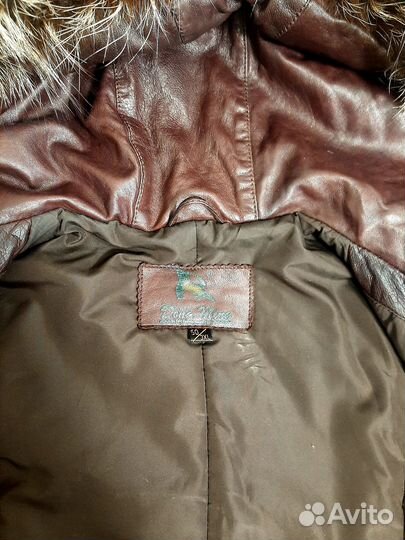 Женская дубленка новая кожаная 46-50р