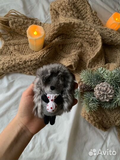 Ежик в тумане,валяние, игрушка из шерсти