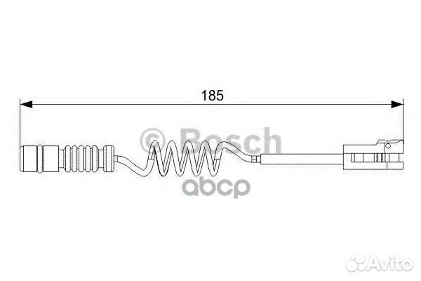 Датчик износа торм.колодок 185 mm 1987473007