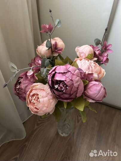 Искусственные цветы пионы