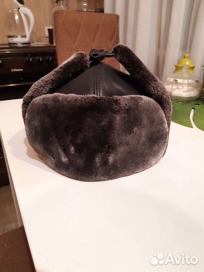 Мужская зимняя шапка с мехом