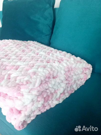 Плед детский из плюшевой пряжи