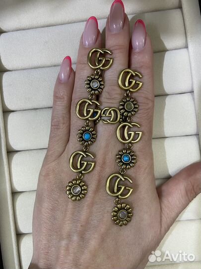 Серьги Gucci marmont