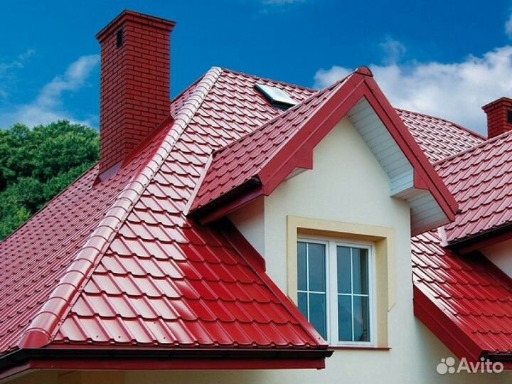 Металлочерепица, кровельные материалы, черепица