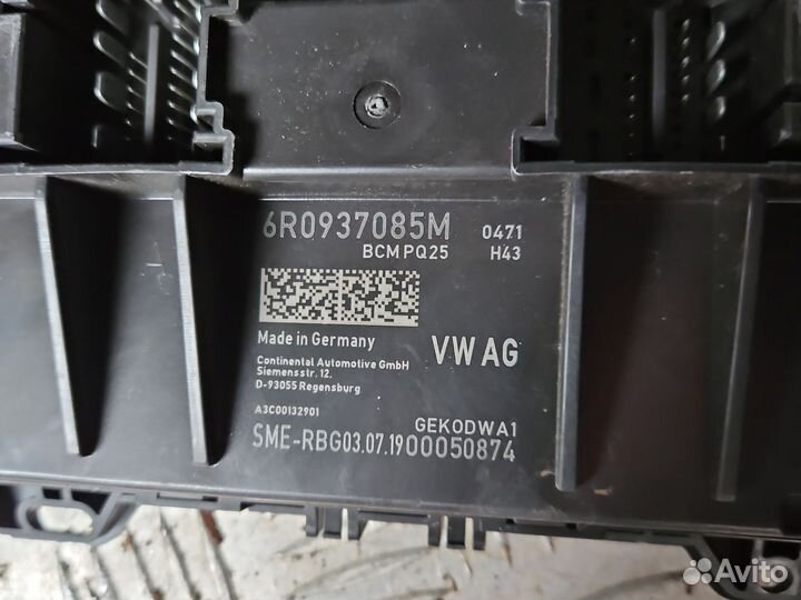 Блок 6R0937085M BCM Вольксваген Поло 5 седан