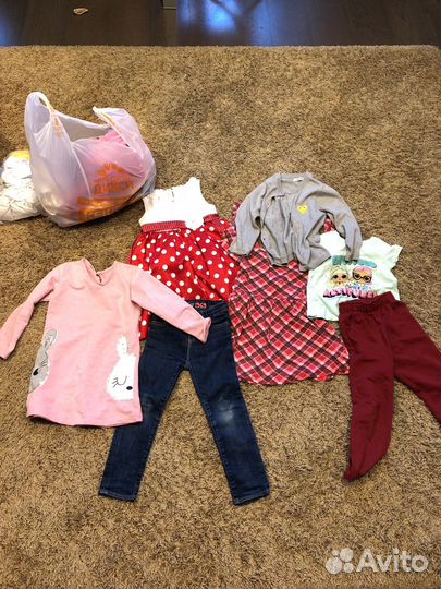 Вещи пакетом на девочку 3-4 года