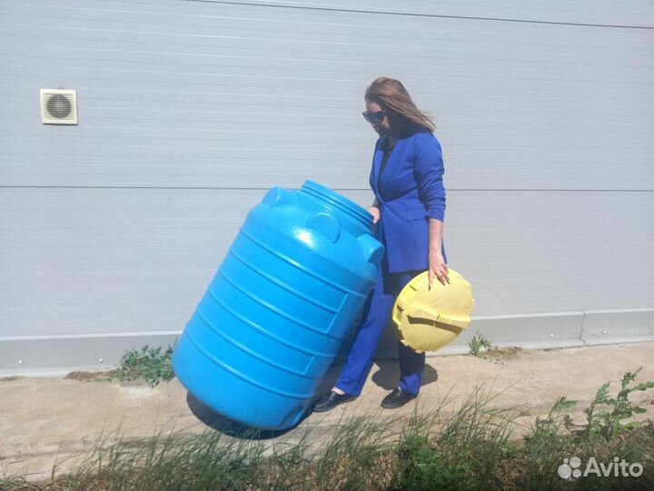 Бак для воды 300 литров емкость пластиковая