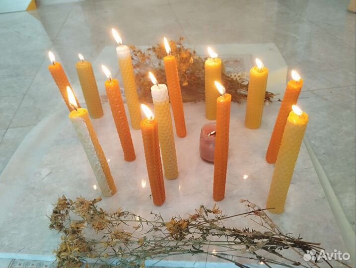 Свечи из вощины ручная работа