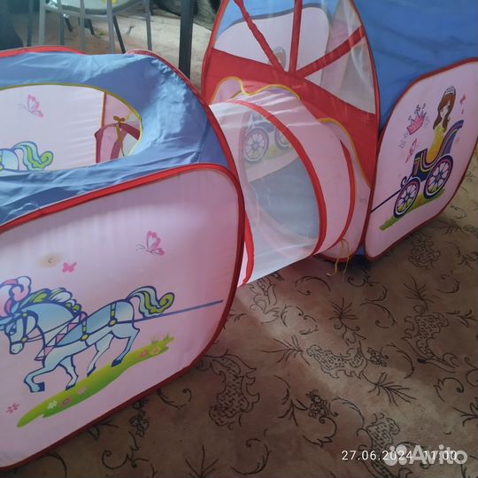 Детский игровой тоннель с шариками