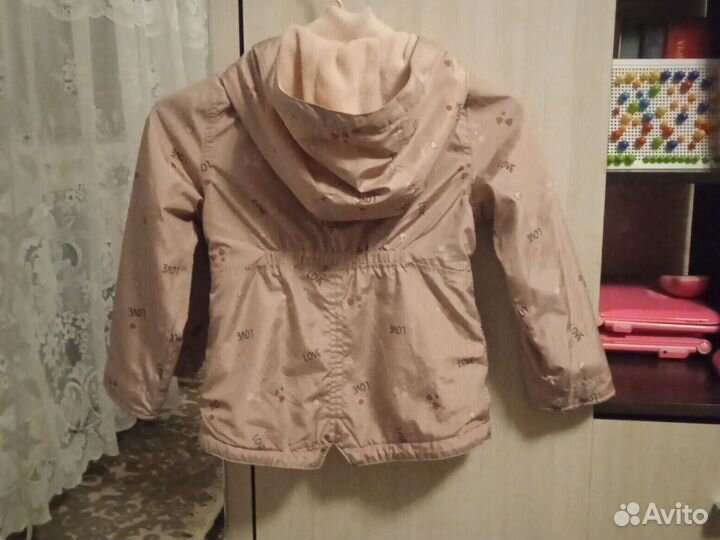 Ветровка на девочку от 2 до 4 лет